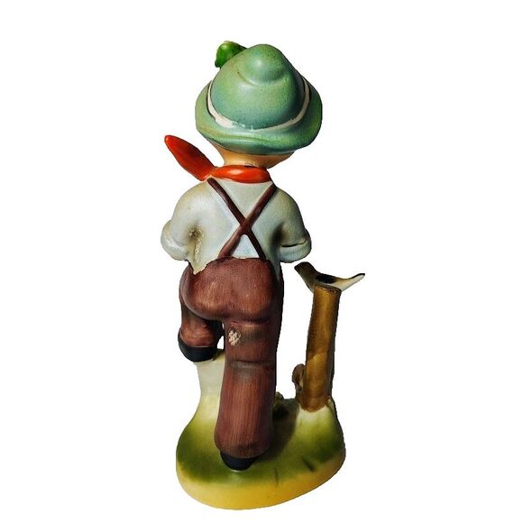 2 Erich Stauffer Life on the Farm Figurines Girl w/ Milk Can Boy w/ Shovel 7" - Picture 6 of 7